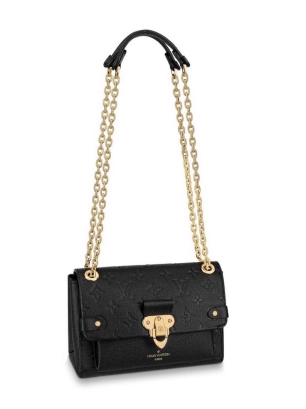 Louis Vuitton Vavin BB
Empriente black leather logo bag 2 way strap